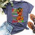 Junenth I Am Black History Africa For Black Girls Bella Canvas T-shirt Heather Navy
