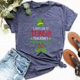 I Just Like To Teach Teachings My Favorite Elf Teacher Xmas Bella Canvas T-shirt Heather Navy