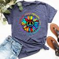 Kindness Peace Equality Love Hope Rainbow Human Rights Bella Canvas T-shirt Heather Navy