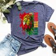 Lion Junenth African American Black Lion 1865 Bella Canvas T-shirt Heather Navy