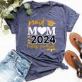 Loving Mom 2024 My Mom Is A Proud 2024 College Graduate Bella Canvas T-shirt Heather Navy