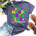 In My Mardi Gras Era Retro Groovy Carnival Party Women Bella Canvas T-shirt Heather Navy