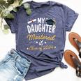 Masters Graduation My Daughter Mastered It Class Of 2024 Bella Canvas T-shirt Heather Navy