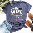 Masters Graduation My Wife Mastered It Class Of 2024 Bella Canvas T-shirt Heather Navy