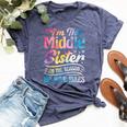 Middle Sister I'm The Reason We Have Rules Matching Bella Canvas T-shirt Heather Navy