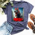 Momzilla Mother Of The Monsters Mother's Day Bella Canvas T-shirt Heather Navy