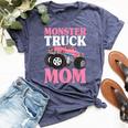 Monster Truck Mom Truck Lover Mom Bella Canvas T-shirt Heather Navy