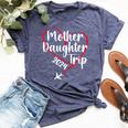 Mother Daughter Trip 2024 Vacation Mom Daughter Travel Bella Canvas T-shirt Heather Navy