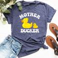 Mother Ducker Duck Mama Mother's Day Humour Bella Canvas T-shirt Heather Navy