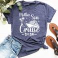 Mother Son Cruise 2024 Family Mom Son Matching Vacation Trip Bella Canvas T-shirt Heather Navy