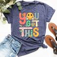 You Got This Motivational Testing Day Teacher Students Bella Canvas T-shirt Heather Navy
