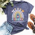 Pediatric Neurology Rainbow Peds Neurology Pediatric Neuro Bella Canvas T-shirt Heather Navy