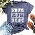 Prom Mom 2024 Fun High School Prom Dance Parent Chaperone Bella Canvas T-shirt Heather Navy