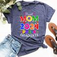 Proud Mom Of A 2024 Pre-K Graduate Senior Family Bella Canvas T-shirt Heather Navy