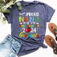 Proud Nana Of Kindergarten Graduate 2024 Graduation Nana Bella Canvas T-shirt Heather Navy