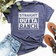 Ranch Rodeo Cowboy Cowgirl Saloon Country Western Wild West Bella Canvas T-shirt Heather Navy