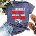 Retired 2024 Retirement Now I Only Work For My Wife Bella Canvas T-shirt Heather Navy
