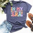 Retro Groovy In My Retirement Era Teacher Retired 2024 Bella Canvas T-shirt Heather Navy