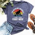 Retro I'm With My Monkey Mom Monkey Dad Bella Canvas T-shirt Heather Navy