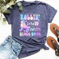 Roller Skate 10Th Birthday Rolling Into 10 Since 2014 Girls Bella Canvas T-shirt Heather Navy