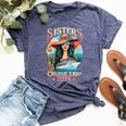 Sisters Cruise Trip 2024 Sister Cruising Vacation Trip Bella Canvas T-shirt Heather Navy
