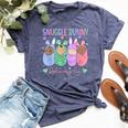Snuggle Bunny Delivery Co Easter L&D Nurse Mother Baby Nurse Bella Canvas T-shirt Heather Navy