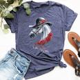 Talk Derby To Me Horse Racing Lover Derby Day Bella Canvas T-shirt Heather Navy