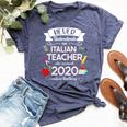 Never Underestimate An Italian Teacher Who Survived 2020 Bella Canvas T-shirt Heather Navy