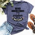 Never Underestimate The Wisdom Of A Mother Cute Bella Canvas T-shirt Heather Navy