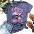 Utv Girls Sittin Pretty And Ridin-Dirty Sxs Bella Canvas T-shirt Heather Navy