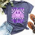 I Wear Purple For Lupus Awareness Purple Lupus Bella Canvas T-shirt Heather Navy