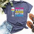 Into The Wine Not The Label Pansexual Lgbtq Pride Vintage Bella Canvas T-shirt Heather Navy