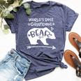 World's Best Grandma Bear For Grandmothers Bella Canvas T-shirt Heather Navy