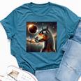 2024 Solar Eclipse Horse Wearing Glasses Totality Bella Canvas T-shirt Heather Deep Teal