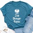 216 Dyngus Squad Polska Apparel Polish Pride Cleveland Bella Canvas T-shirt Heather Deep Teal