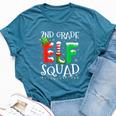 2Nd Grade Elf Squad Teacher Christmas Students Bella Canvas T-shirt Heather Deep Teal