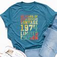 50Th Birthday 50 Years Old For Vintage 1974 Bella Canvas T-shirt Heather Deep Teal