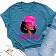 African American Afro Blessed To Be Called Mom Bella Canvas T-shirt Heather Deep Teal