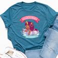 Afro Unicorn Hello Summer Black Girl Magic Birthday Bella Canvas T-shirt Heather Deep Teal