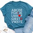 Alphabet Abc I Love You Valentine Day Baby Girl Toddler Bella Canvas T-shirt Heather Deep Teal