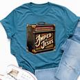 Amped For Jesus Christian Worship Music Praise And Faith Bella Canvas T-shirt Heather Deep Teal