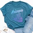 Arizona Az Pride Cactus Desert State Map Bella Canvas T-shirt Heather Deep Teal