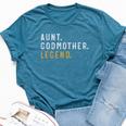 Aunt Godmother Legend Mommy Mom Happy Mother's Day Vintage Bella Canvas T-shirt Heather Deep Teal