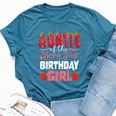 Auntie Of The Berry First Birthday Of Girl Strawberry Aunt Bella Canvas T-shirt Heather Deep Teal