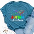 Autism Awareness Acceptance Infinity Symbol Kid Bella Canvas T-shirt Heather Deep Teal