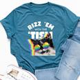 Autism Rizz Em With The Tism Meme Autistic Cat Rainbow Bella Canvas T-shirt Heather Deep Teal