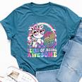 Awesome 8 Year Old Unicorn 8Th Birthday Girl Party Princess Bella Canvas T-shirt Heather Deep Teal
