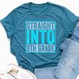 Back To School Straight Into 9Th Grade Bella Canvas T-shirt Heather Deep Teal