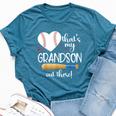 Baseball Grandma Thats My Grandson Out There Women Bella Canvas T-shirt Heather Deep Teal