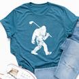 Bigfoot Golf Golfer Vintage Sasquatch Women Bella Canvas T-shirt Heather Deep Teal